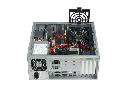 Desktop/Wallmount MicroATX Motherboard Bare Chassis with 4 Slot Expansion